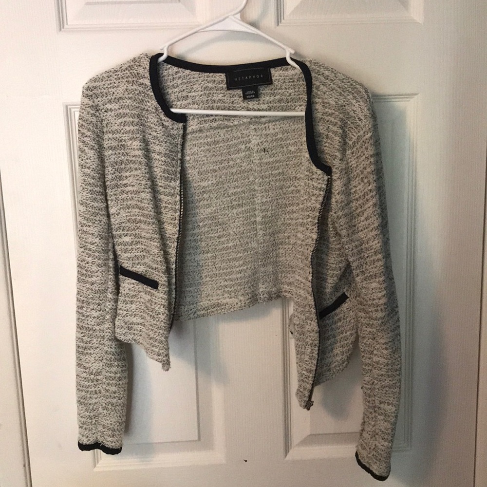 Blazer with zipper